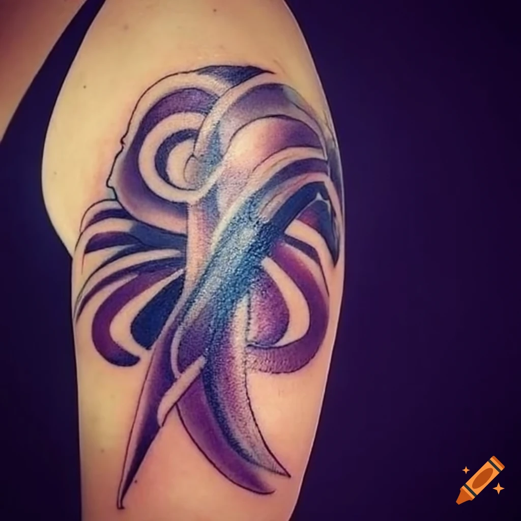 Tattoo uploaded by Sal lopez • Cancer ribbon amd feather • Tattoodo