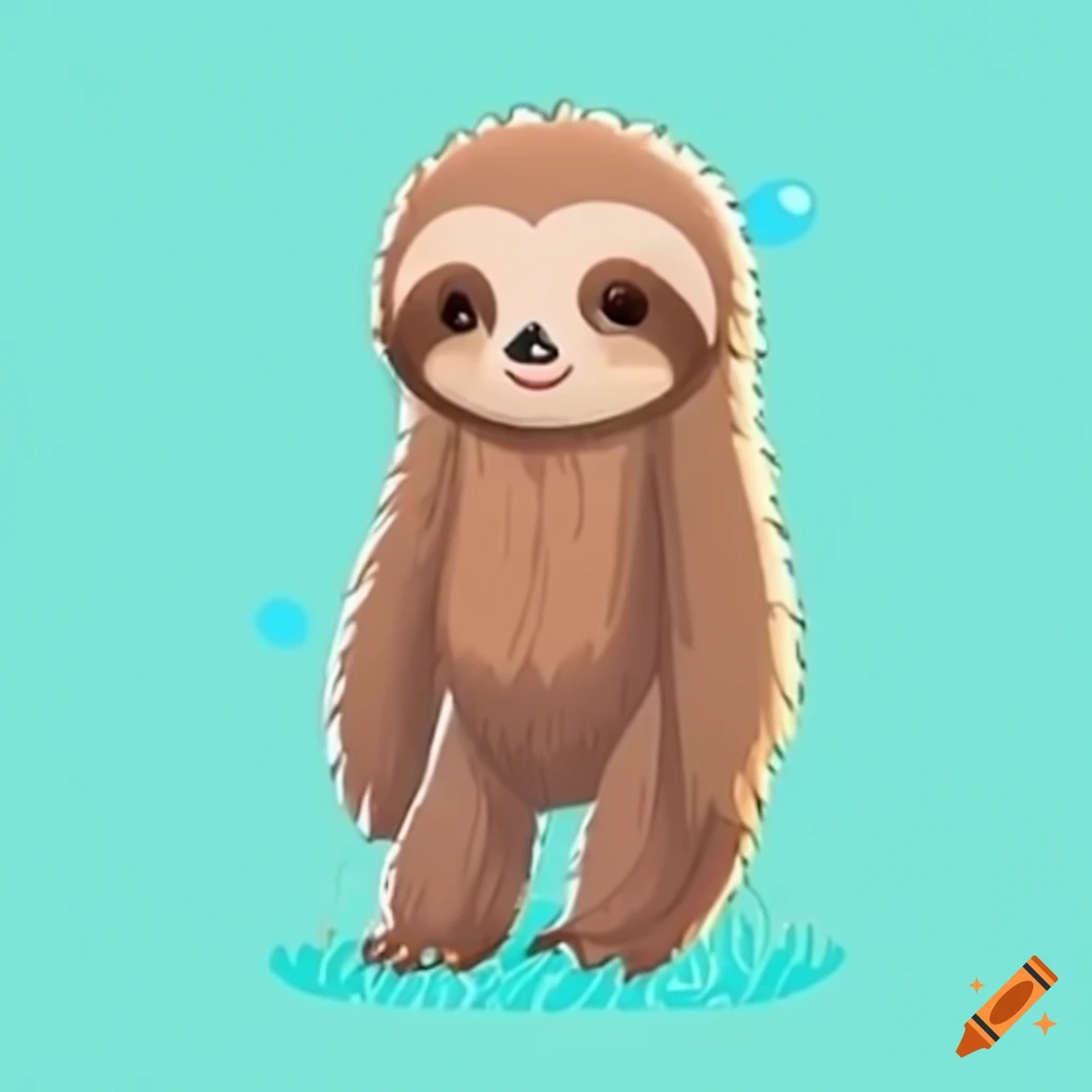 happy and tired sloth sleeps on a palm tree in summer AI generated 24066972  Stock Photo at Vecteezy