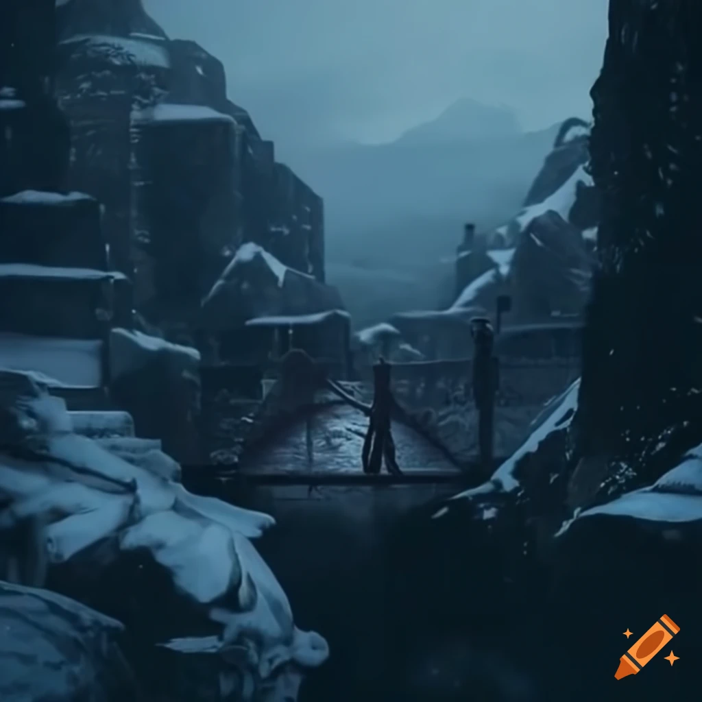 aesthetic depiction of Winterfell from Game of Thrones