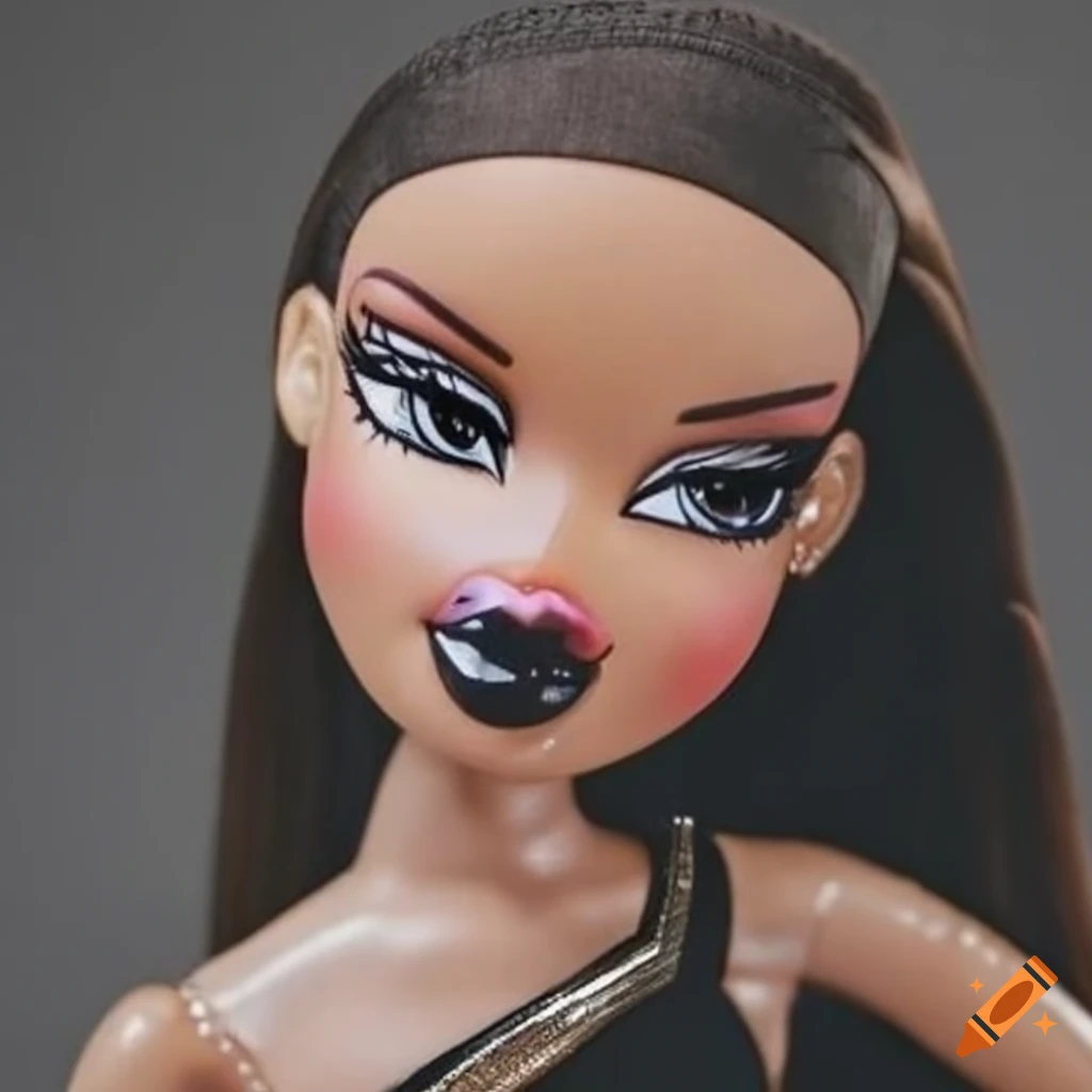 Ariana grande as a barbie doll, 3d, realistic on Craiyon