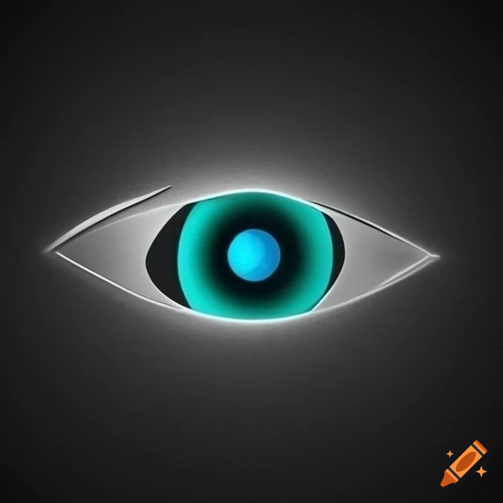 creative logo design with realistic eye