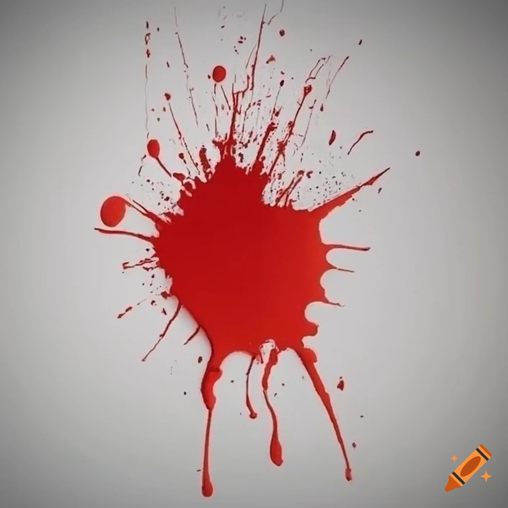 Abstract Art With Red Paint Splatter On White Canvas On Craiyon Abstract Art With Red Paint Splatter On White Canvas On Craiyon