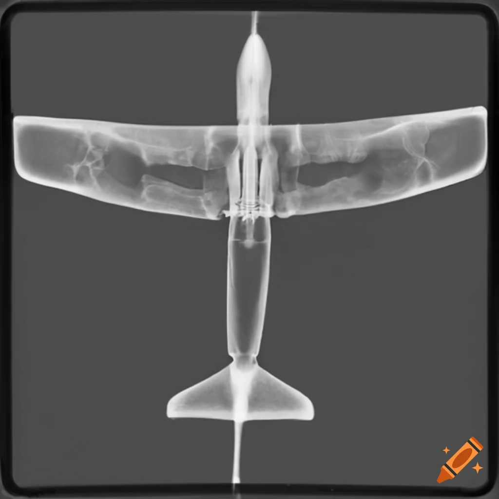 x-ray image of a plane