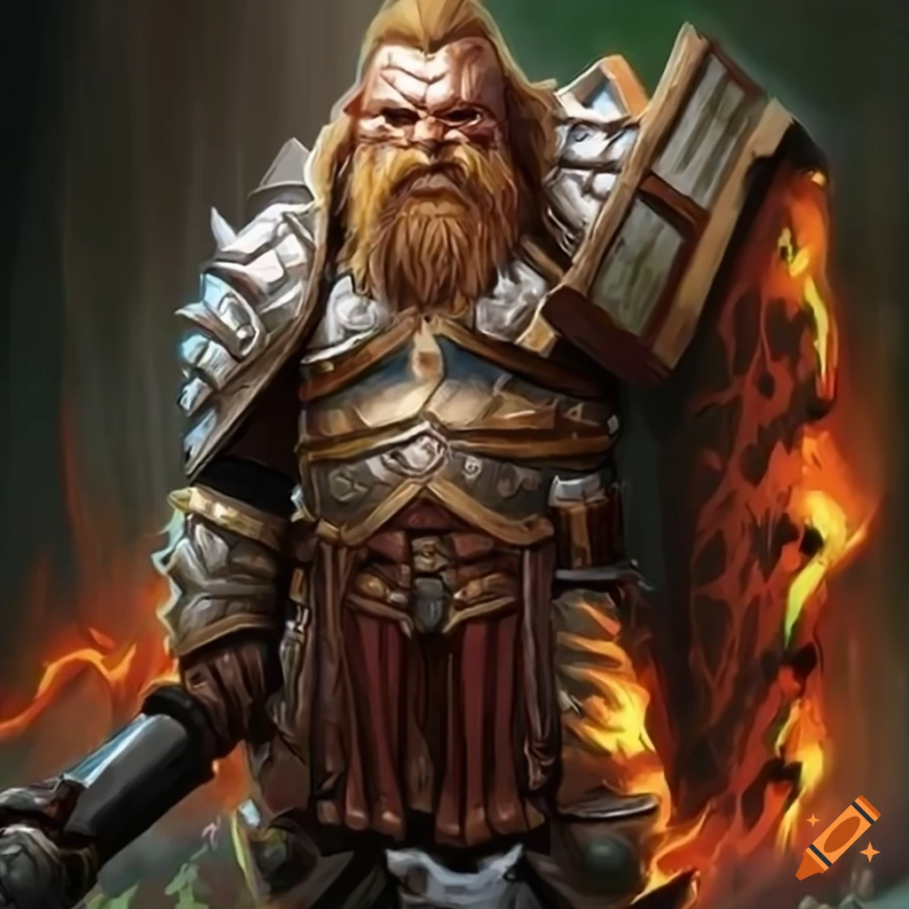 illustration of Thorgrim Ironfaith, a determined dwarf