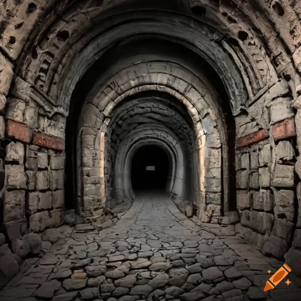 dark catacomb tunnels