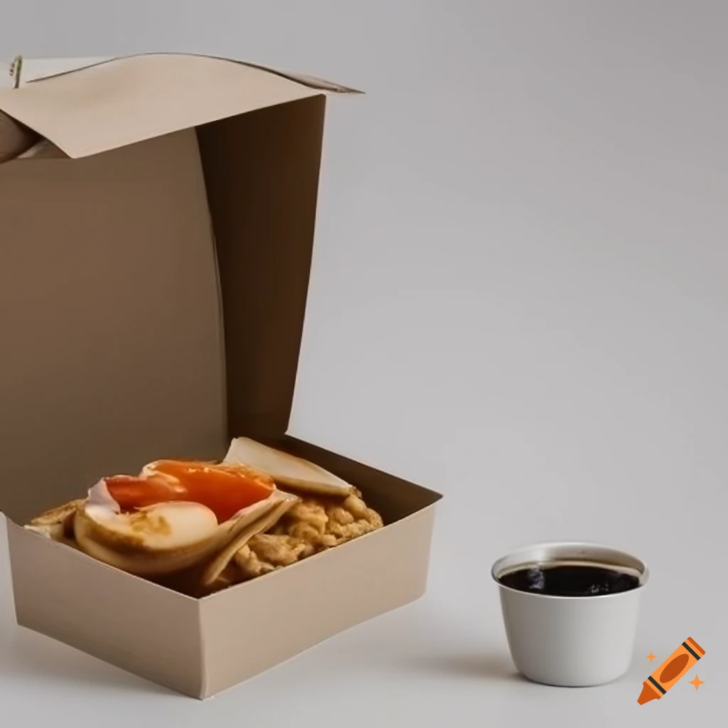 food takeout box and cup