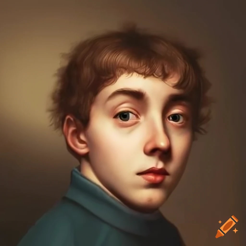young man at an art gallery