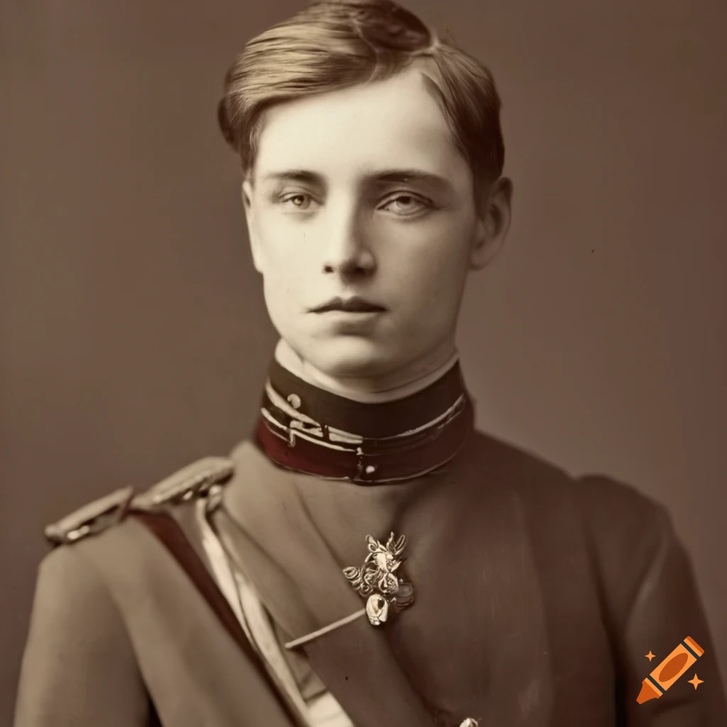 portrait of a handsome young soldier