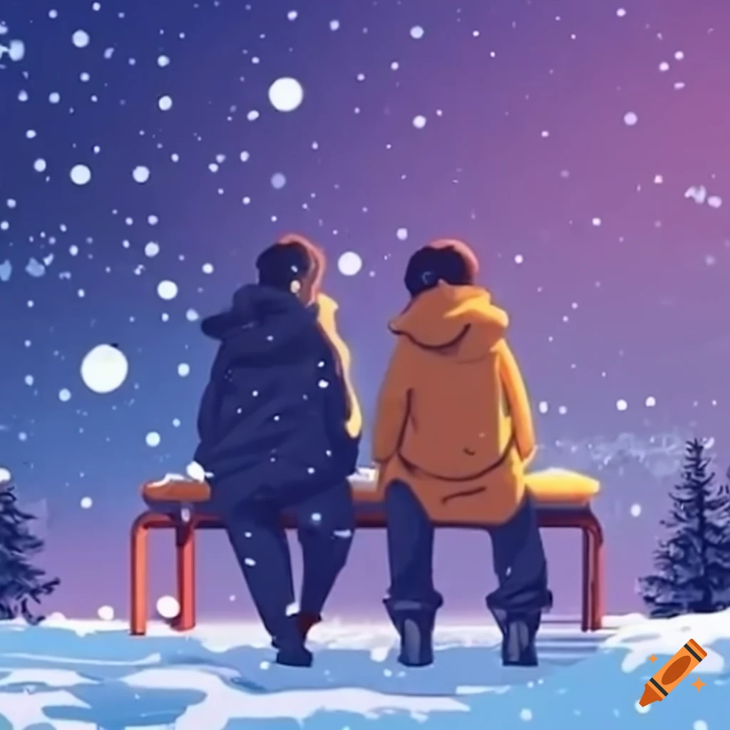 two-friends-watching-a-movie-in-the-snow-on-craiyon