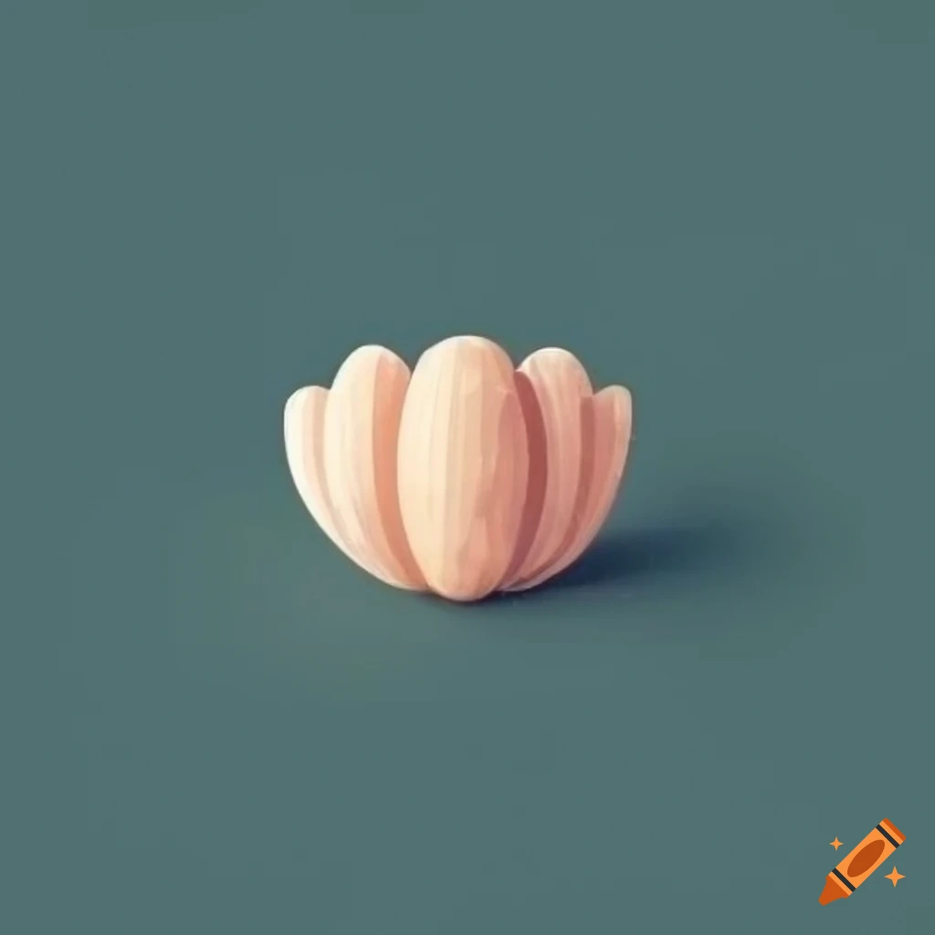 cute minimalistic clam logo design