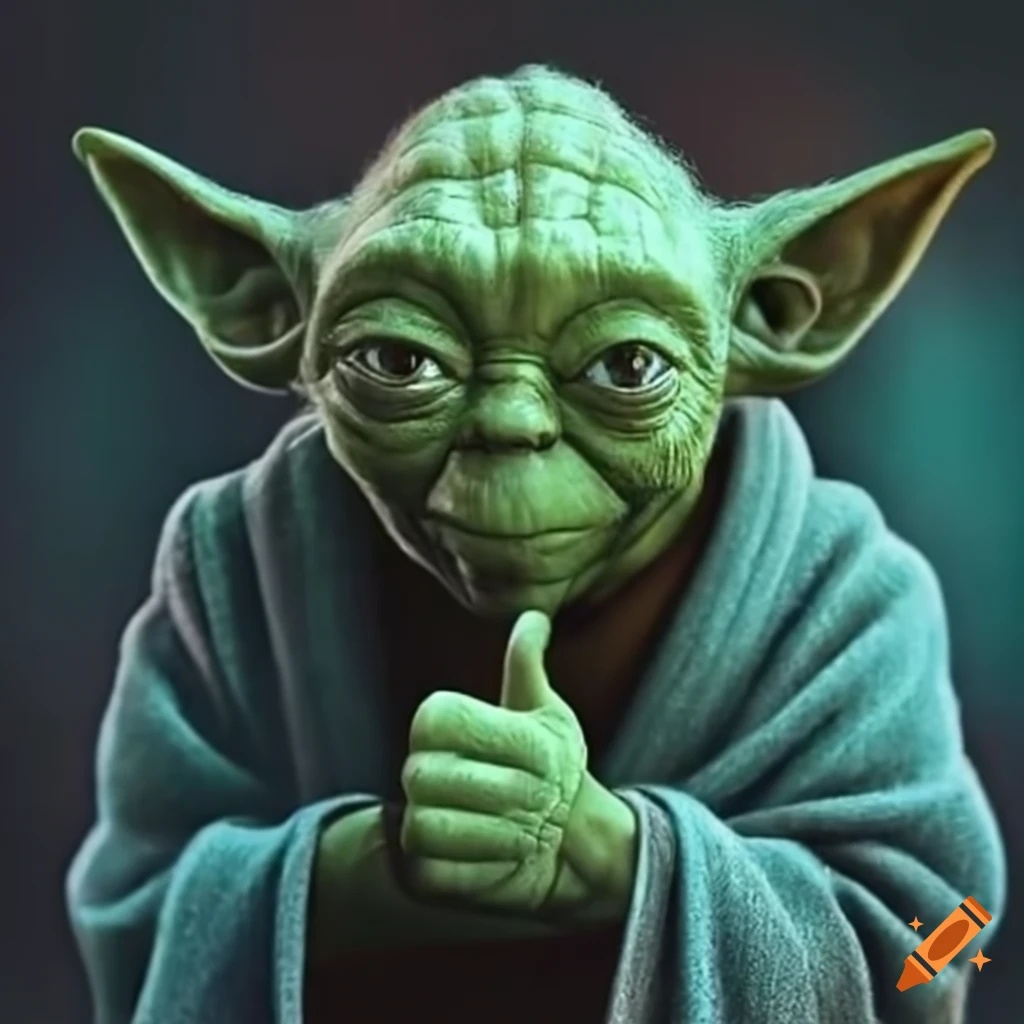 Yoda giving a thumbs up with 'Yoda best' caption