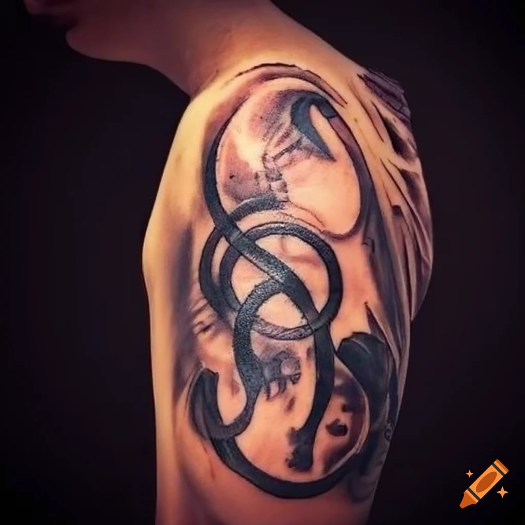 Zodiac sign Pisces and Sagittarius over 2 Leo and 2 Capricorn tattoo idea |  TattoosAI