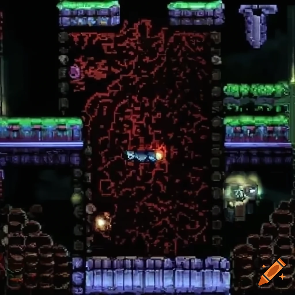 2D bubble tiles in Metroid Zero Mission game