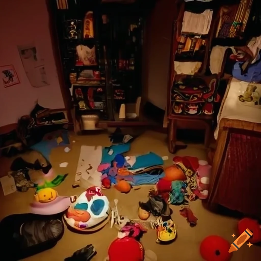 messy toy-filled bedroom