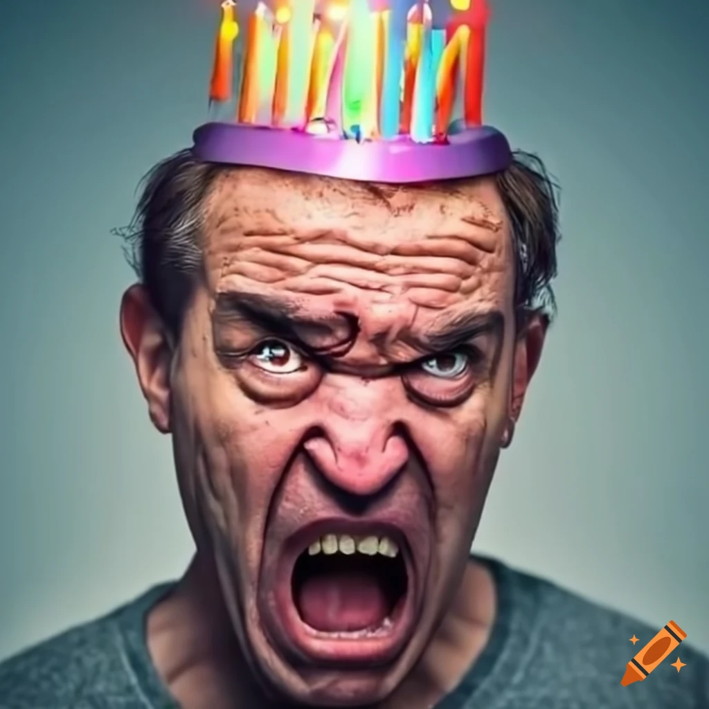 man-expressing-anger-on-his-birthday-on-craiyon