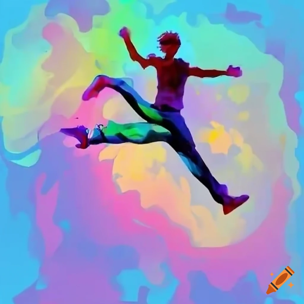 photo of someone jumping with excitement