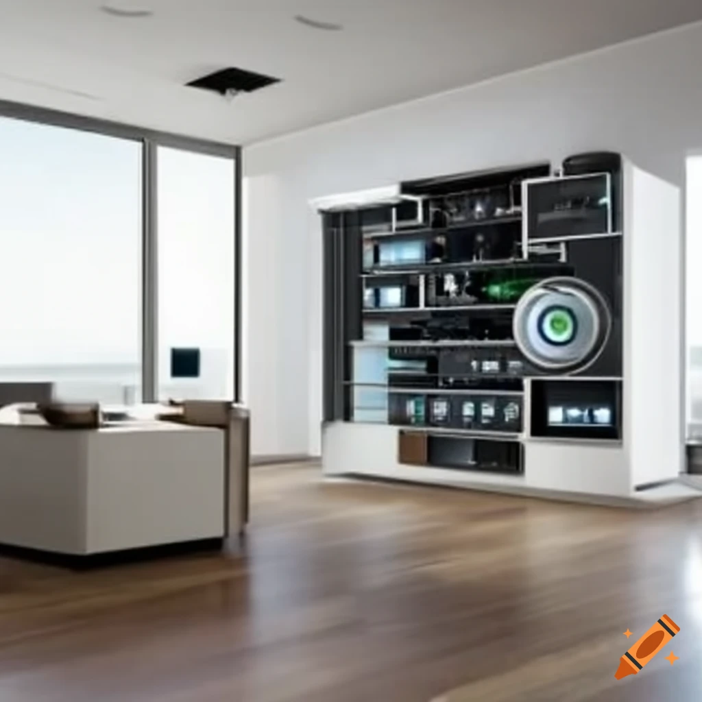 image of a futuristic home with automation