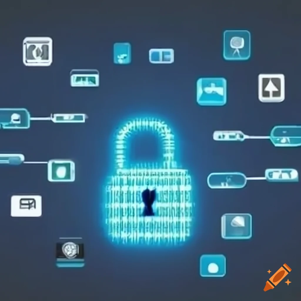 illustration representing password security practices