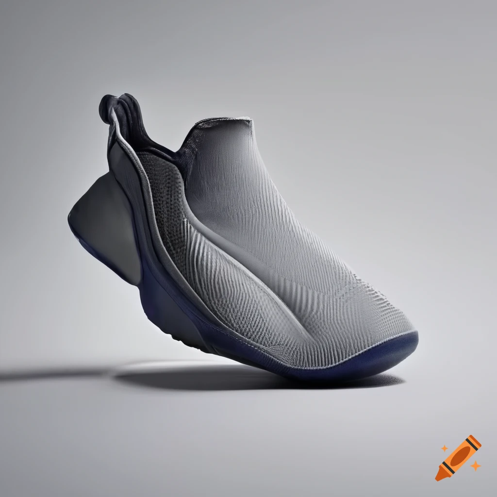 Side view of futuristic slip-on sneakers by jerry lorenzo and adidas on ...