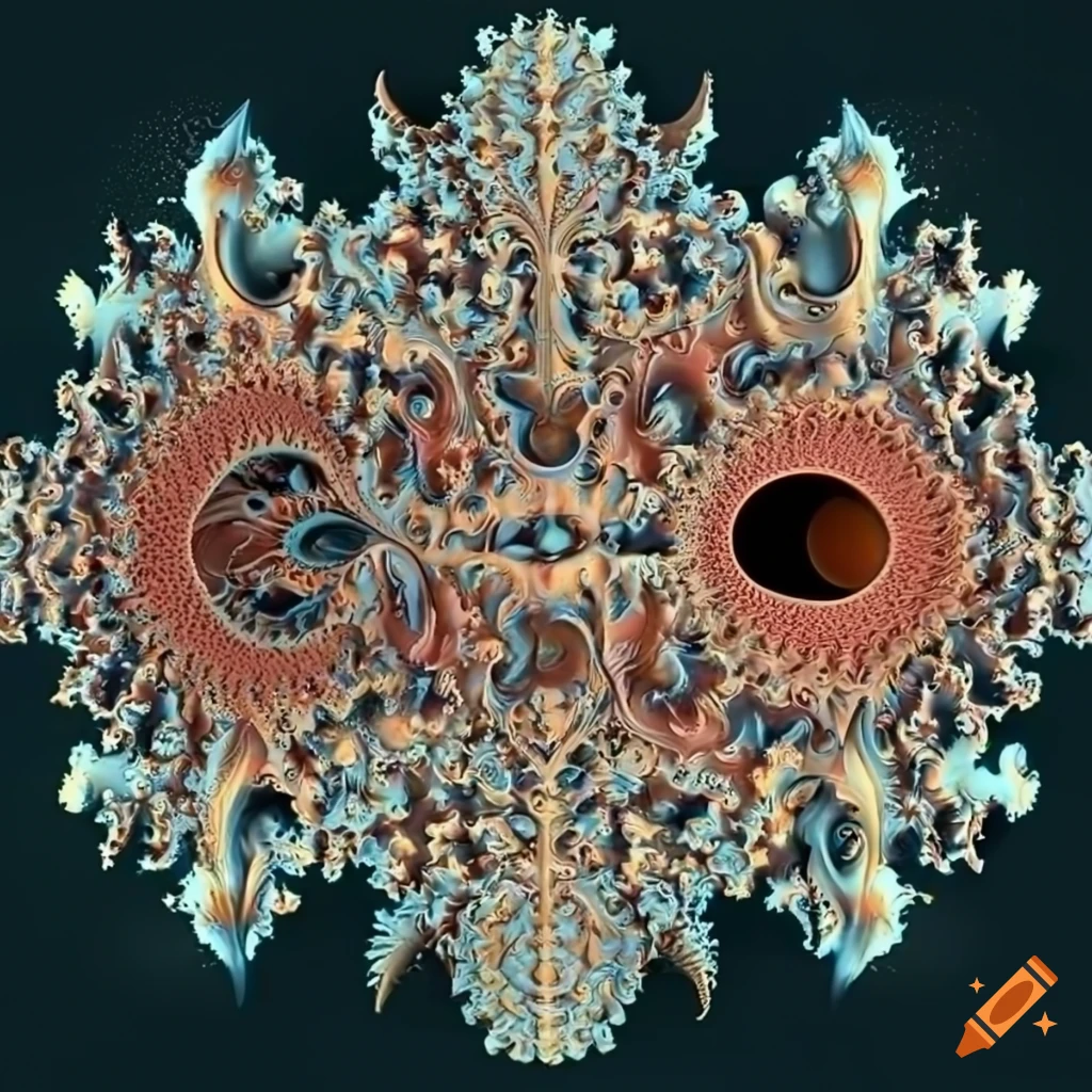 3D fractal artwork inspired by Hans Haeckel