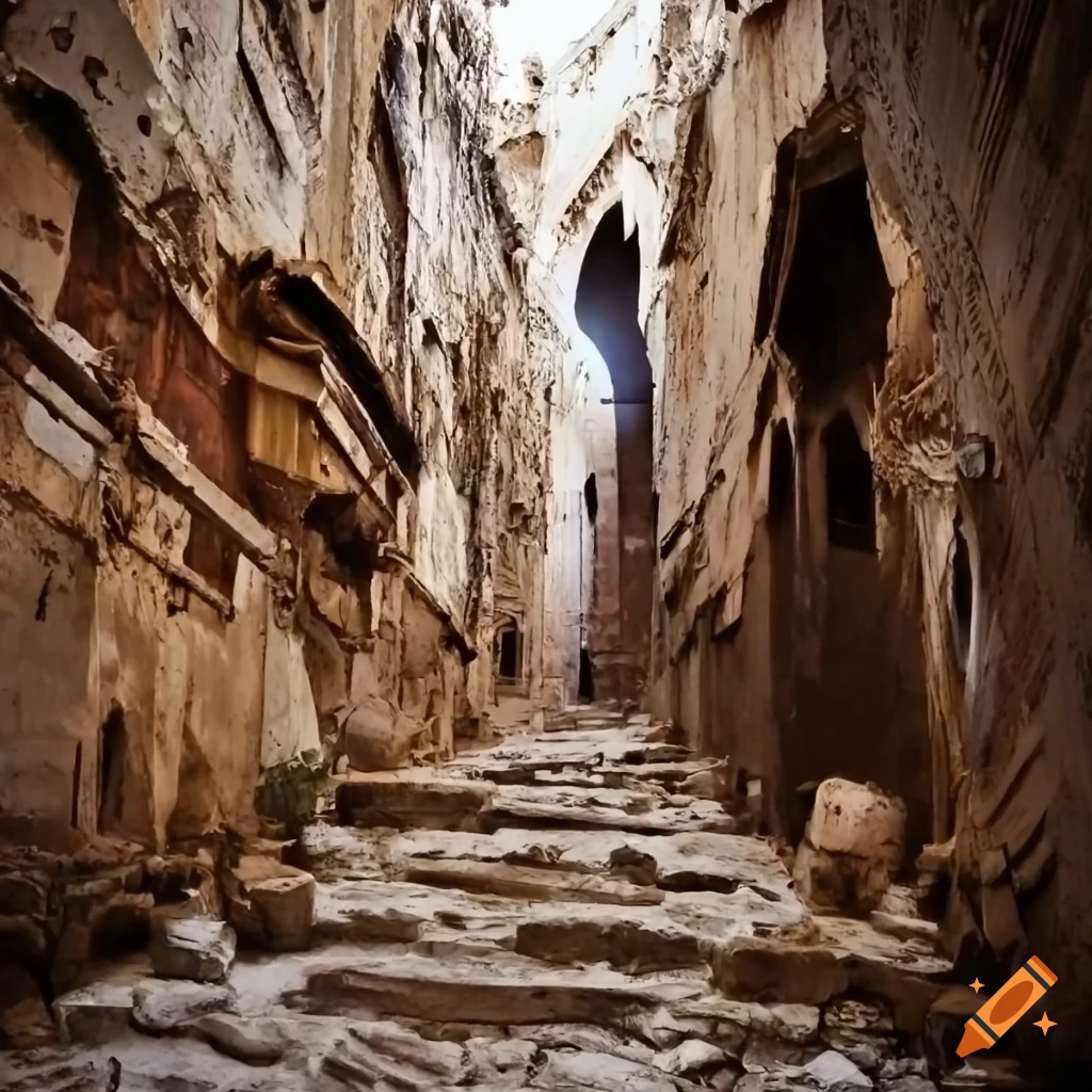 deteriorated casbah d'Alger building