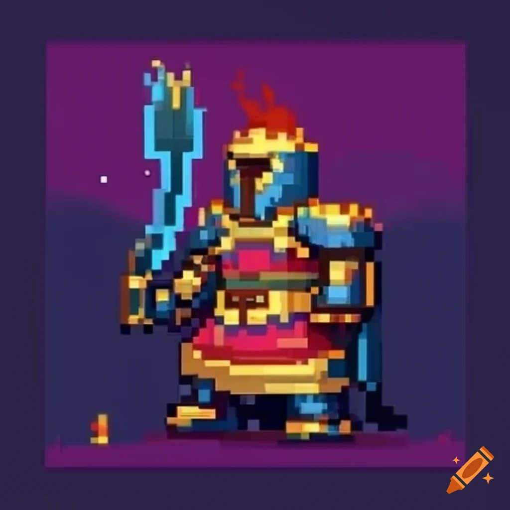 pixel art representation of a battle royale game