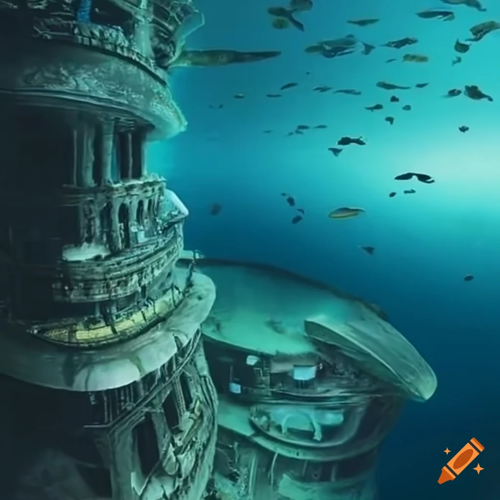 Concept art of underwater havens on Craiyon