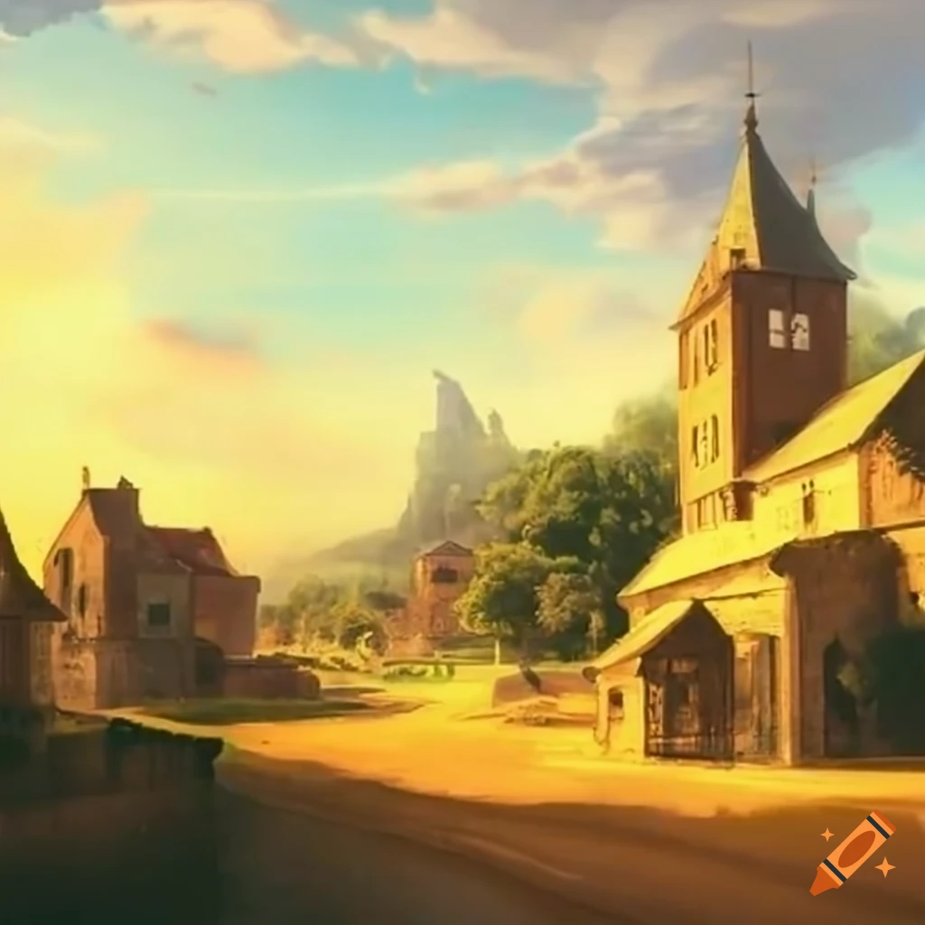 scenic view of an extensive village
