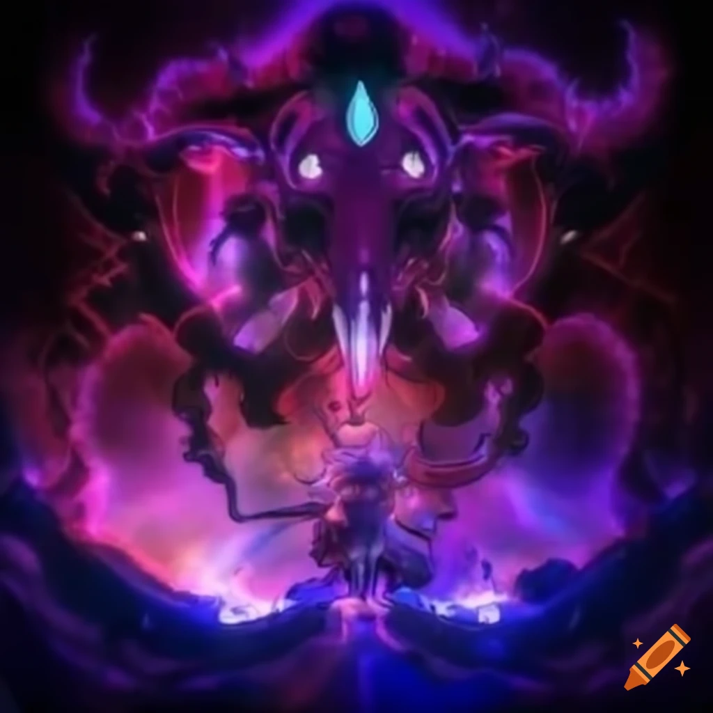 anime character with psychic tandem war elephant