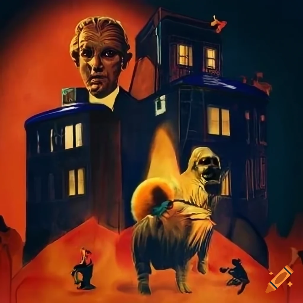 1920s film poster for animated Doctor Who film