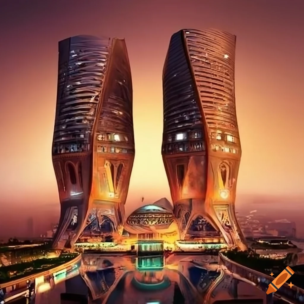 futuristic cityscape of Iran