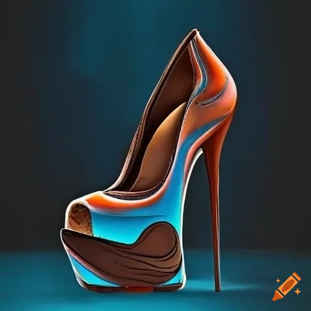 Leather heels Valentino Garavani Orange size 39 EU in Leather - 39475059
