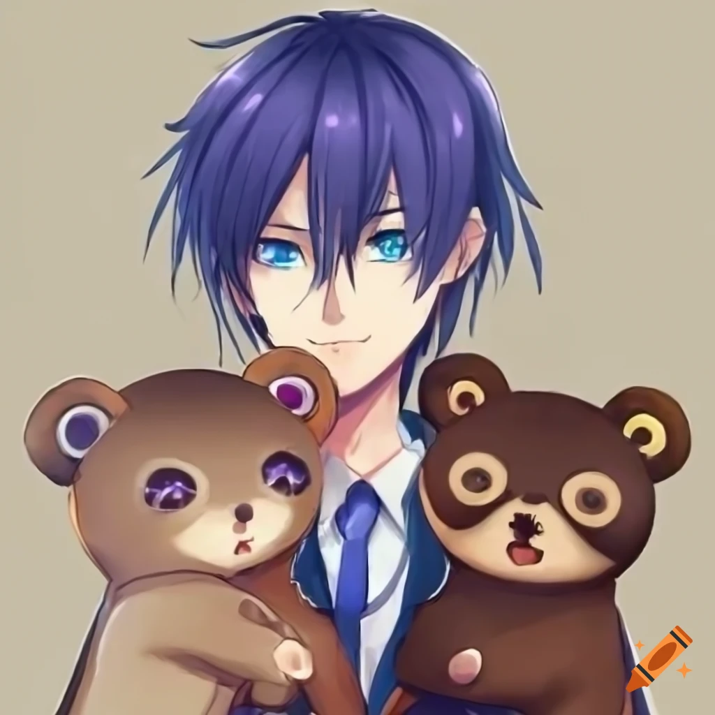 illustration of a merged character between Kaito and a tanuki