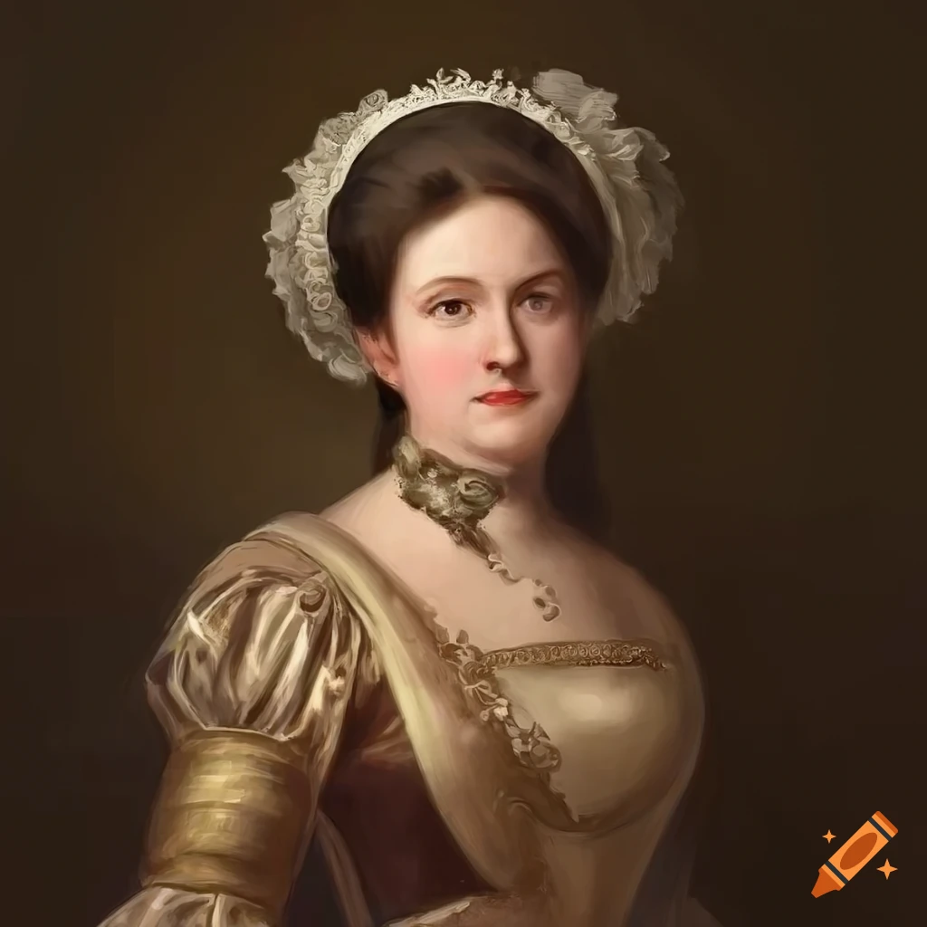 Elegant portrait of a victorian woman on Craiyon