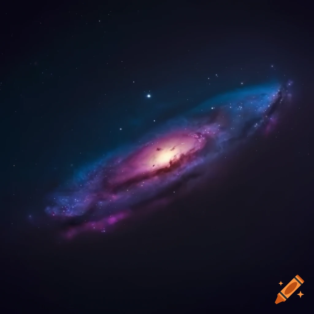 Distant galaxy in outer space on Craiyon