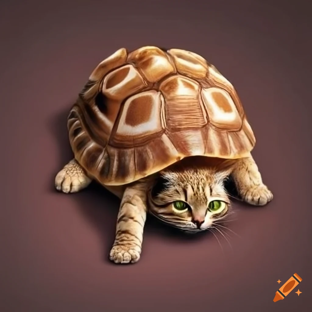 Kitten turtle hybrid creature on Craiyon