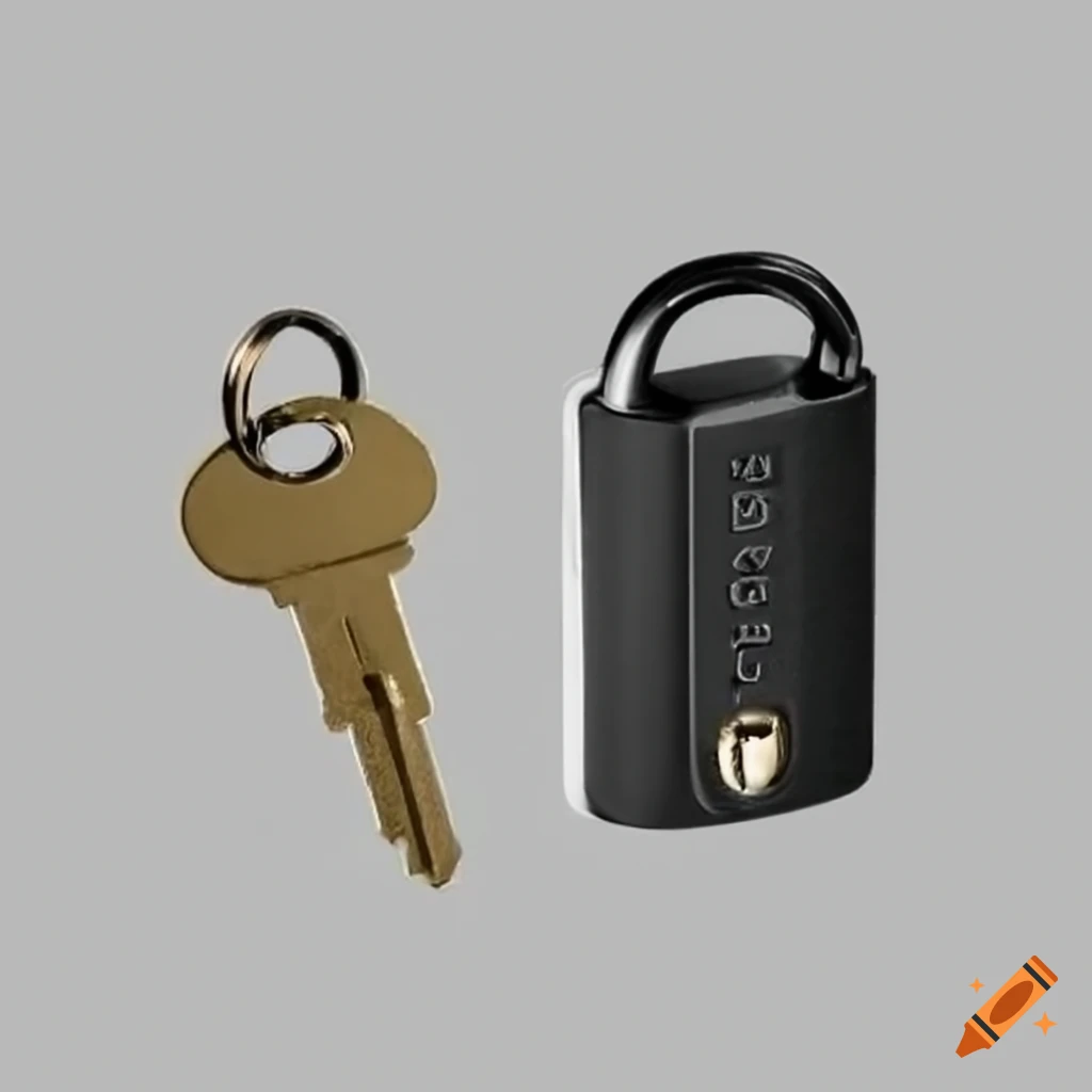 Closeup of a key lock on Craiyon