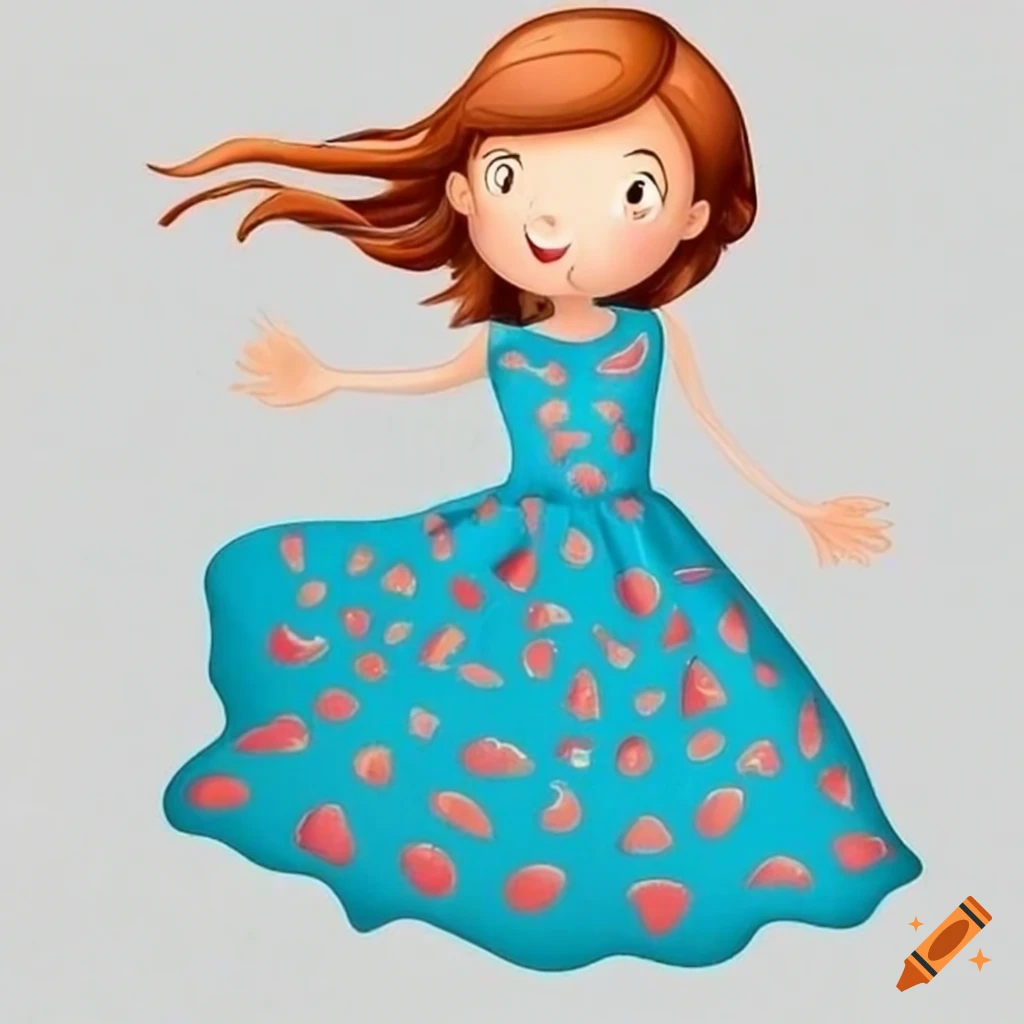 Girl wearing a dress on Craiyon