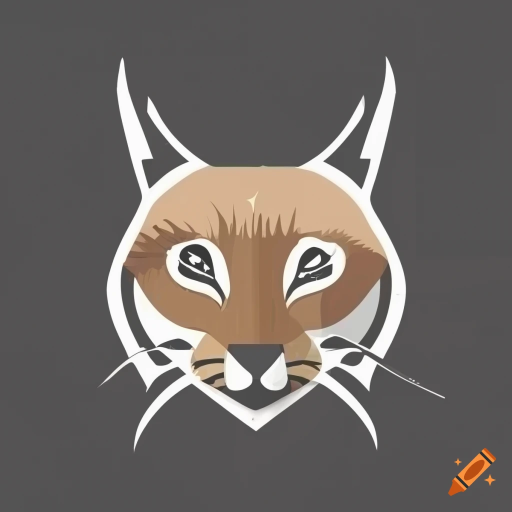 graphic-logo-of-a-lynx-on-craiyon