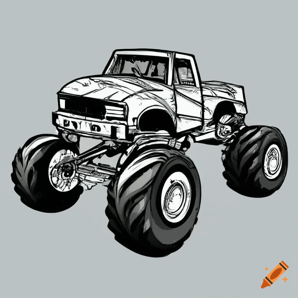 Truck coloring pages - How to draw truck car - Truck drawing easy