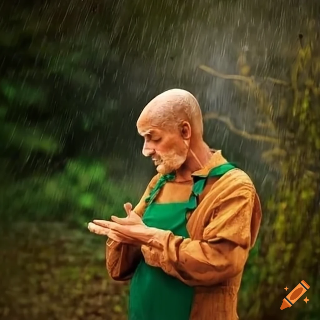 image of a gardener hoping for rain