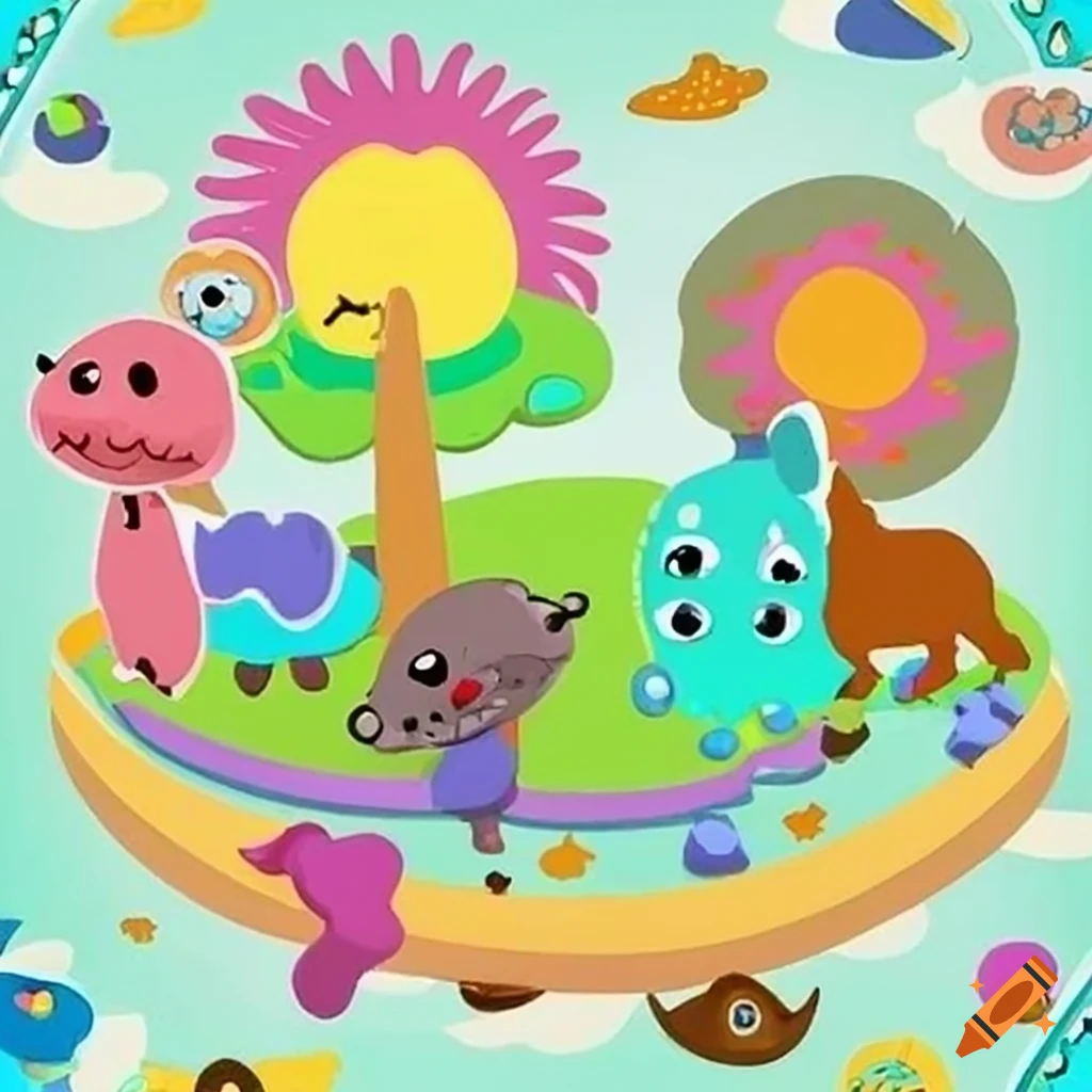 vibrant-and-enchanting-world-with-adorable-characters-on-craiyon