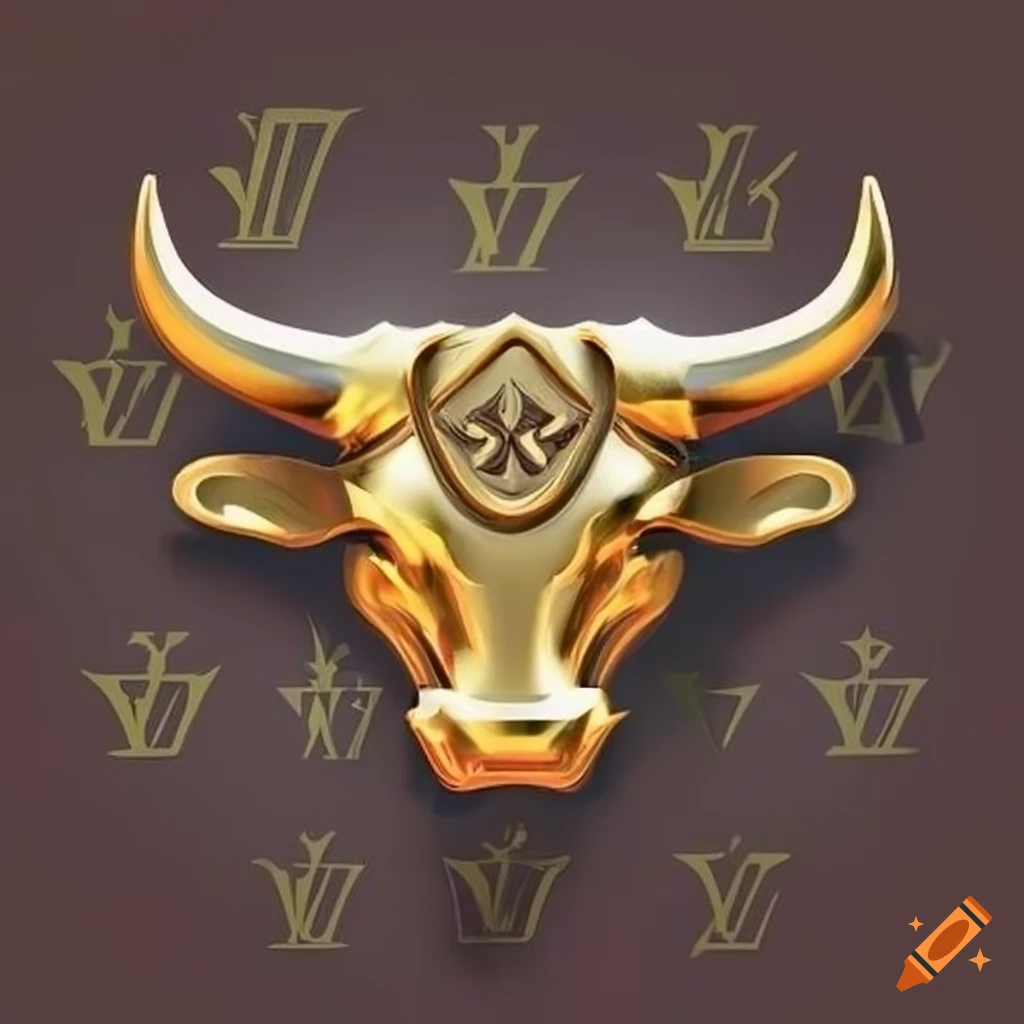 Powerful bull logo for a gym or fitness brand on Craiyon