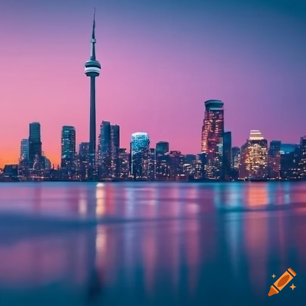 Futuristic Cityscape Of Toronto On Craiyon