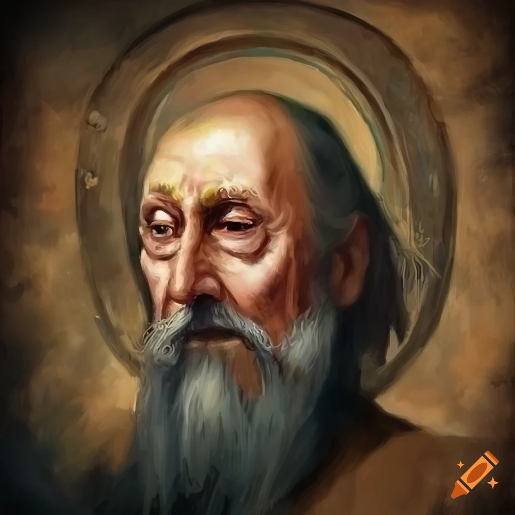 painting of a Shakespearean wizard