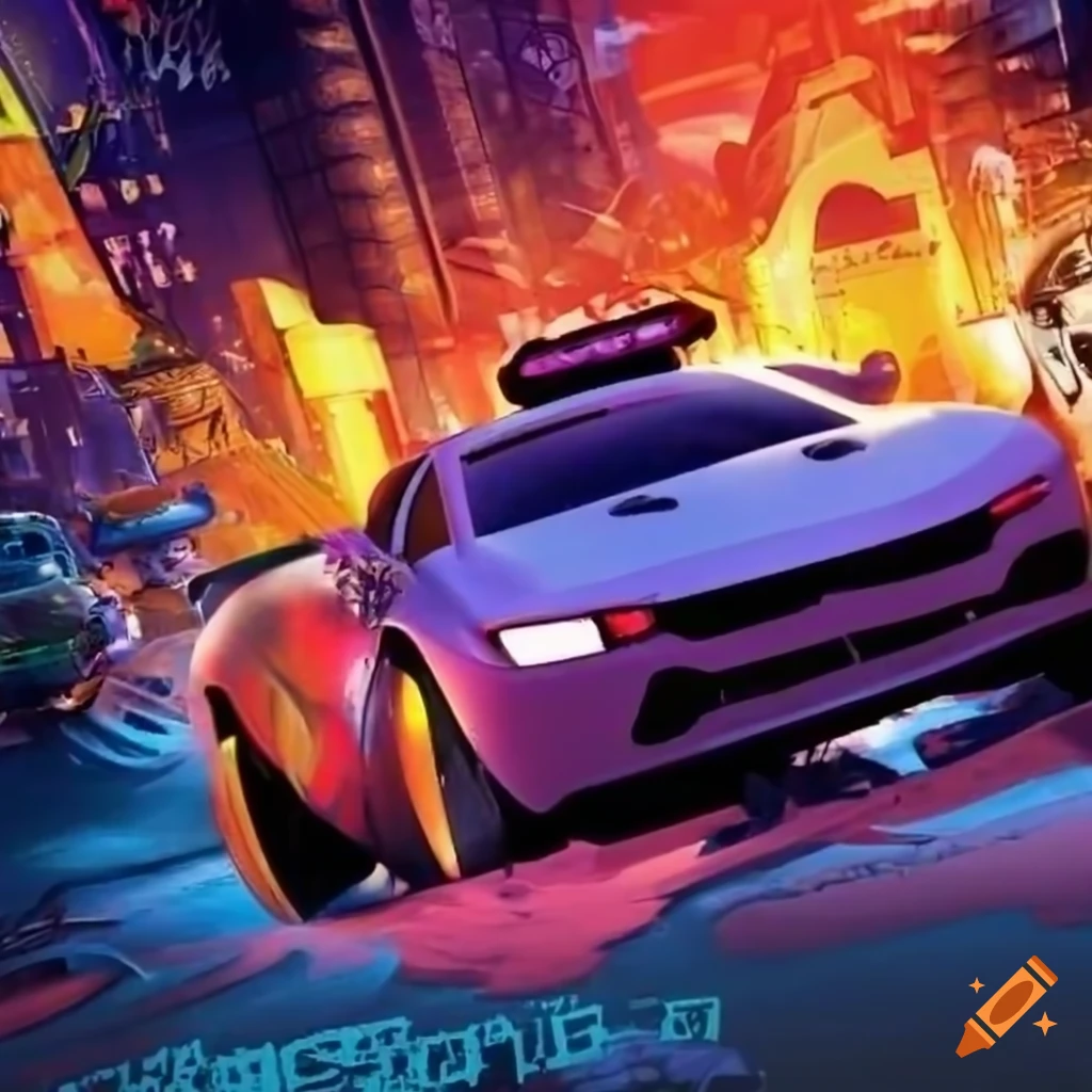 poster for Disney Pixar's Burnout Paradise movie