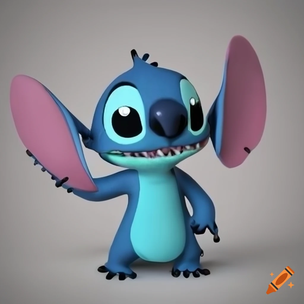 Stitch, the cute character from disney's lilo & stitch on Craiyon