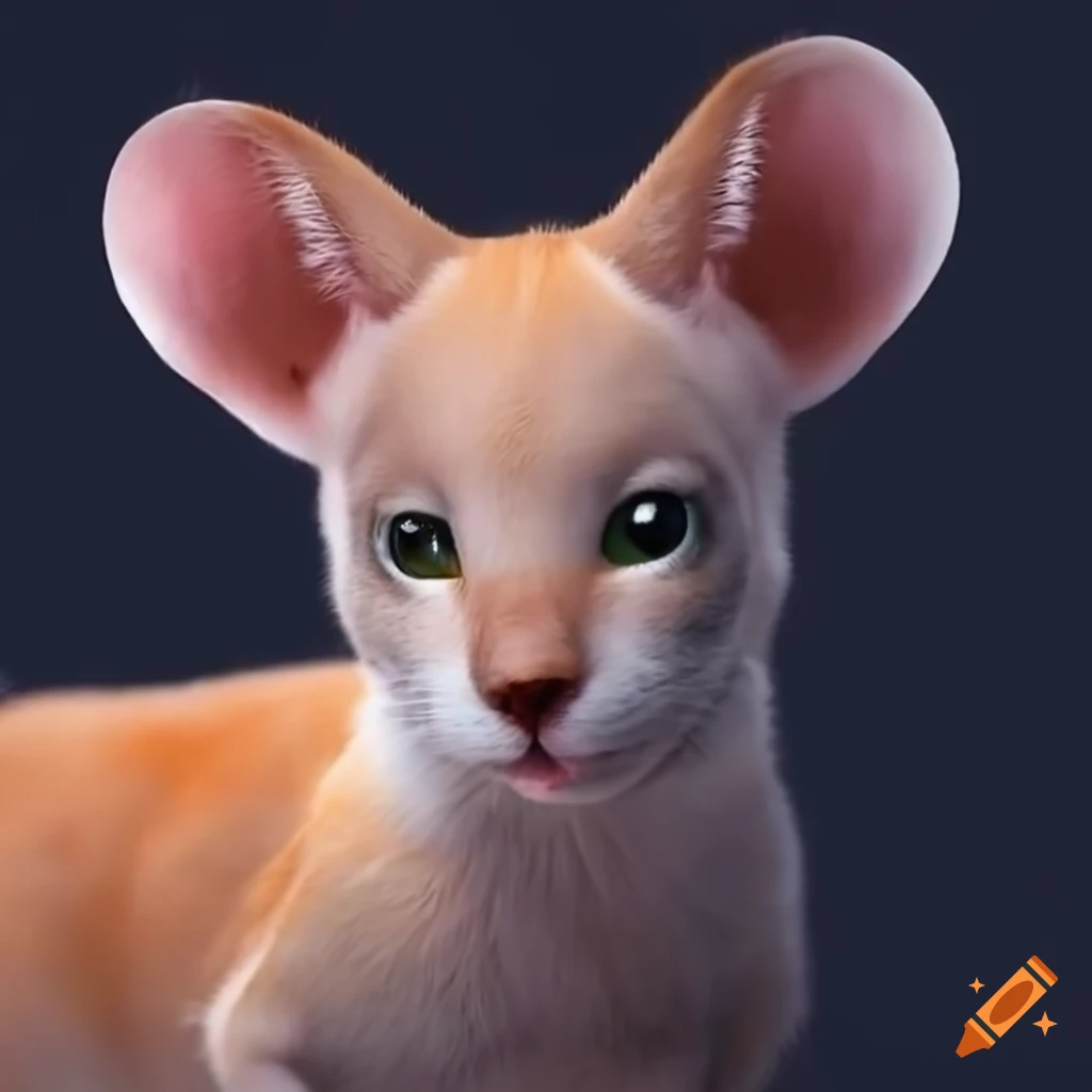 Animal with forward facing eyes and short nub tail on Craiyon