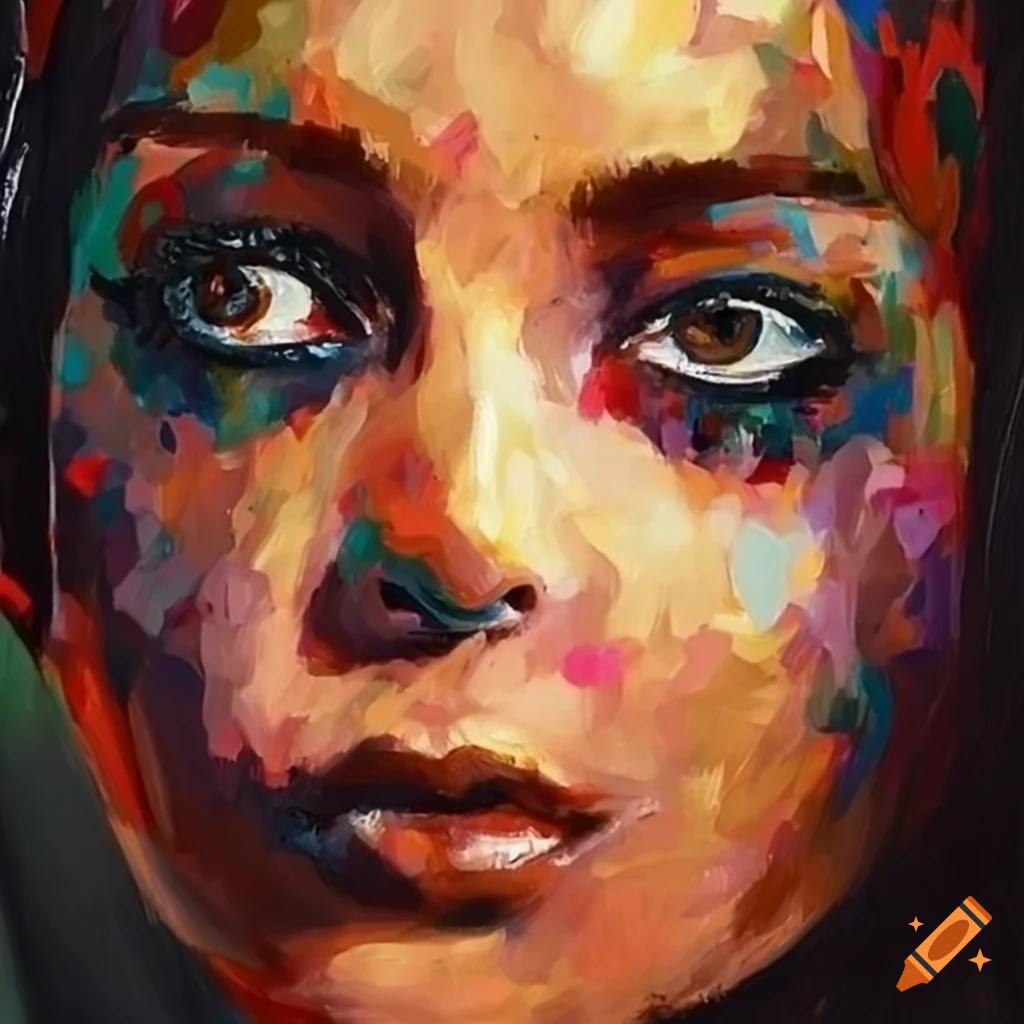 Beautiful painted portrait