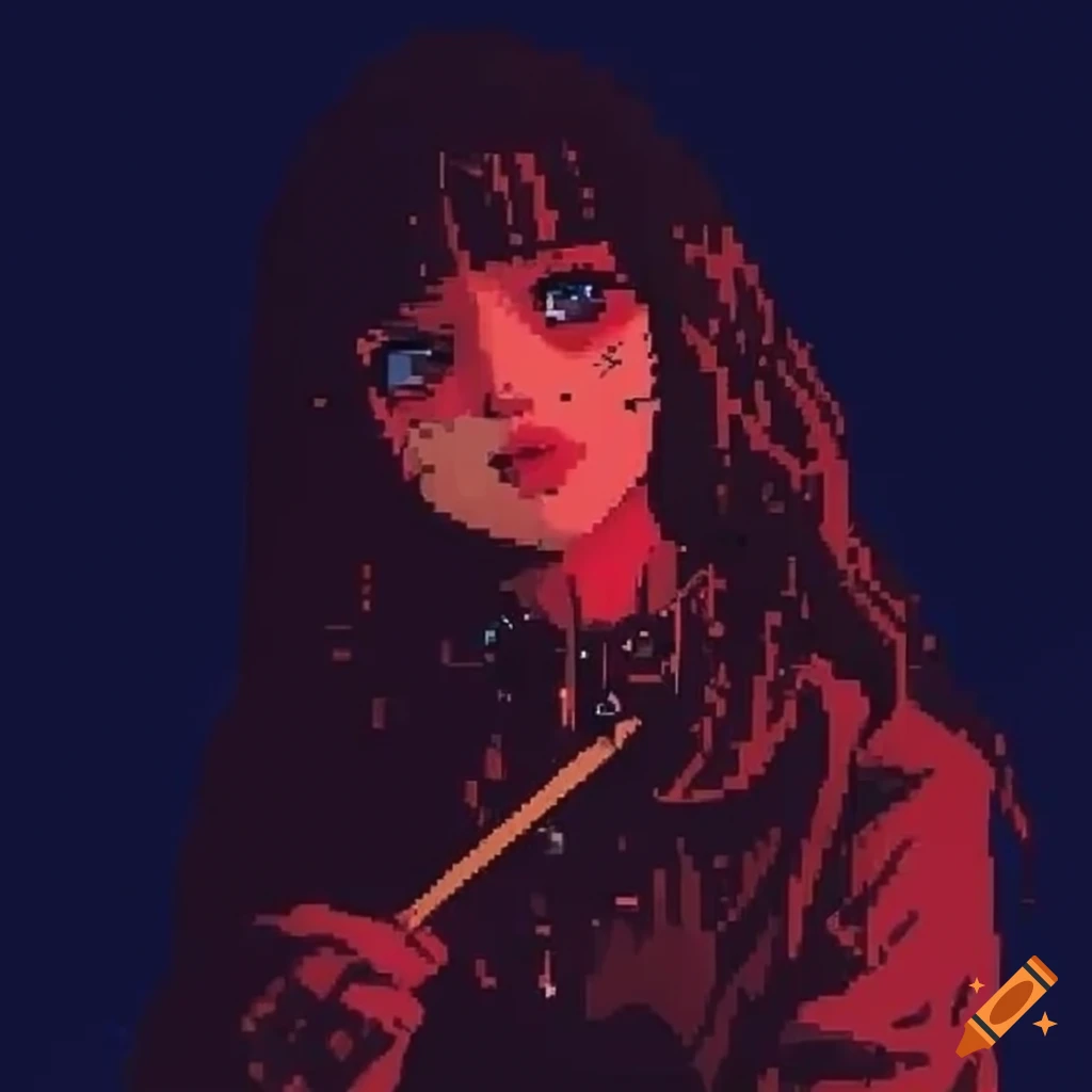 Pixel Anime Girl by Rappenem on Newgrounds